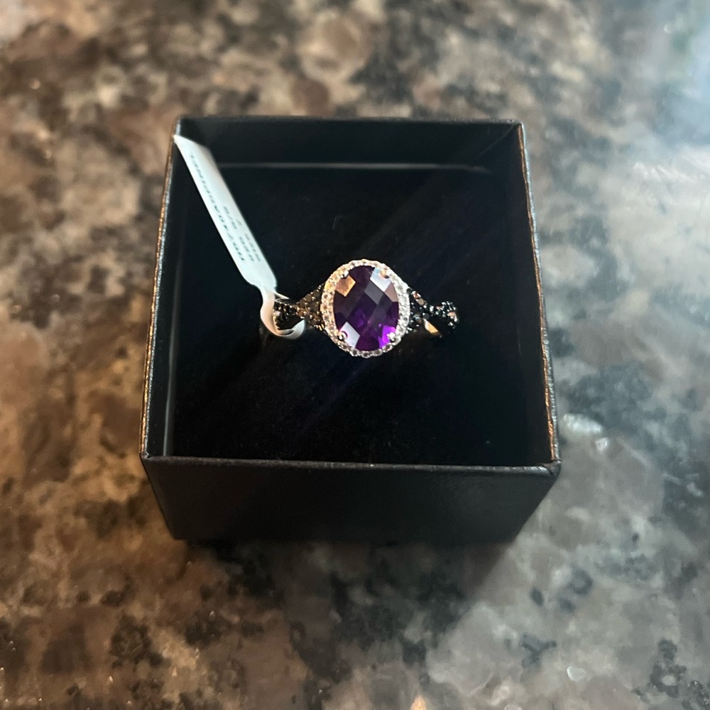 Amethyst and Sterling Silver Ring!